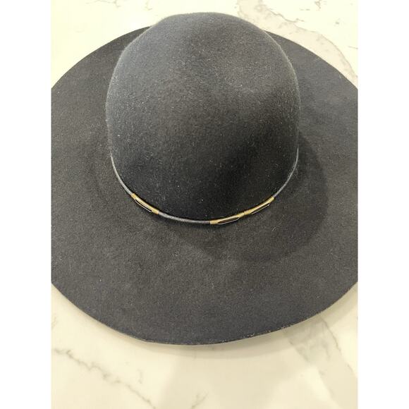 Scala Pronto 100% Felt Wool Black Fedora Hat Size 21.5 Internal Diameter EUC! - Picture 2 of 6